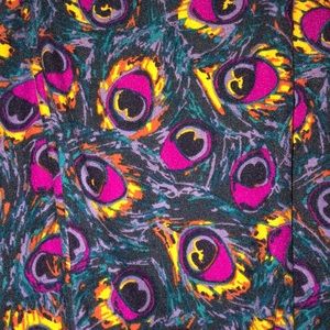 LulaRoe TC peacock leggings